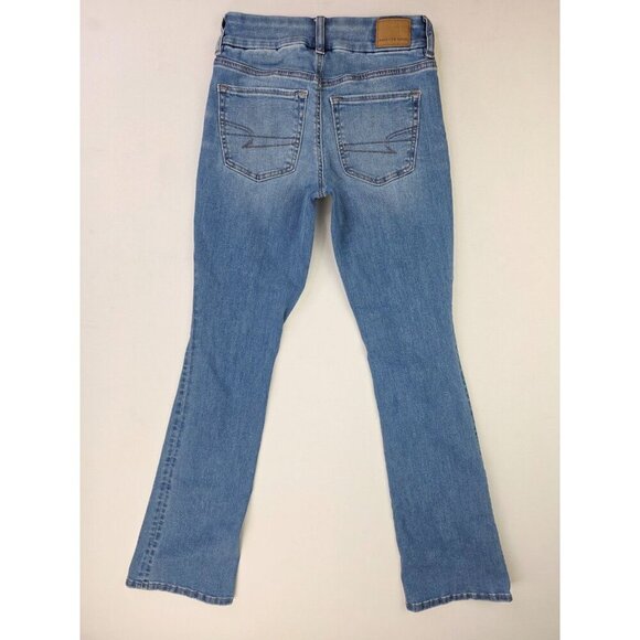 American Eagle Outfitters Size 00 Women 32" Inseam Curvy Kick Boot Stretch Jeans - Picture 1 of 13
